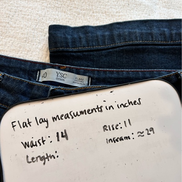 High Rise Flare Cotton Jeans - Picture 10 of 11